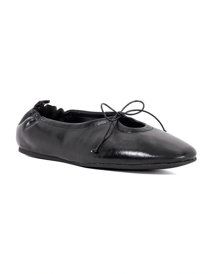 How High Vamp Ballet Flat In Black image 2