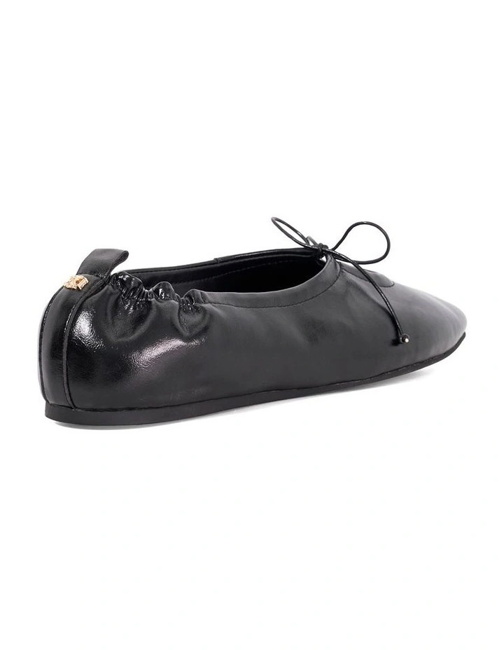 How High Vamp Ballet Flat In Black image 4