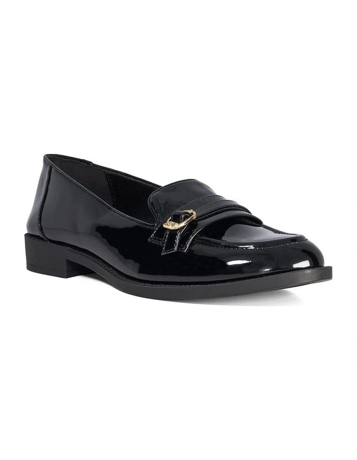 Globing Patent Loafer In Black image 2