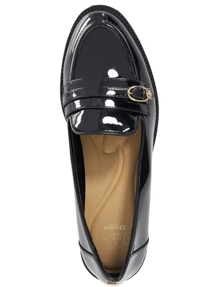 Globing Patent Loafer In Black image 3