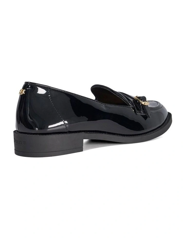 Globing Patent Loafer In Black image 4