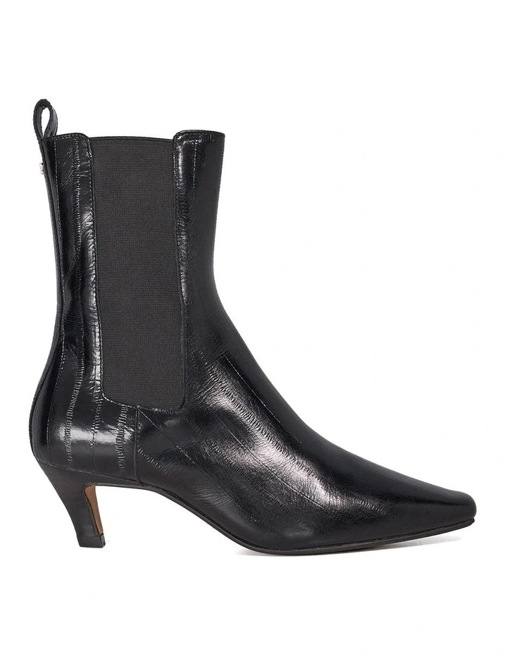 Odele Angle Heel Boots in Black image 1