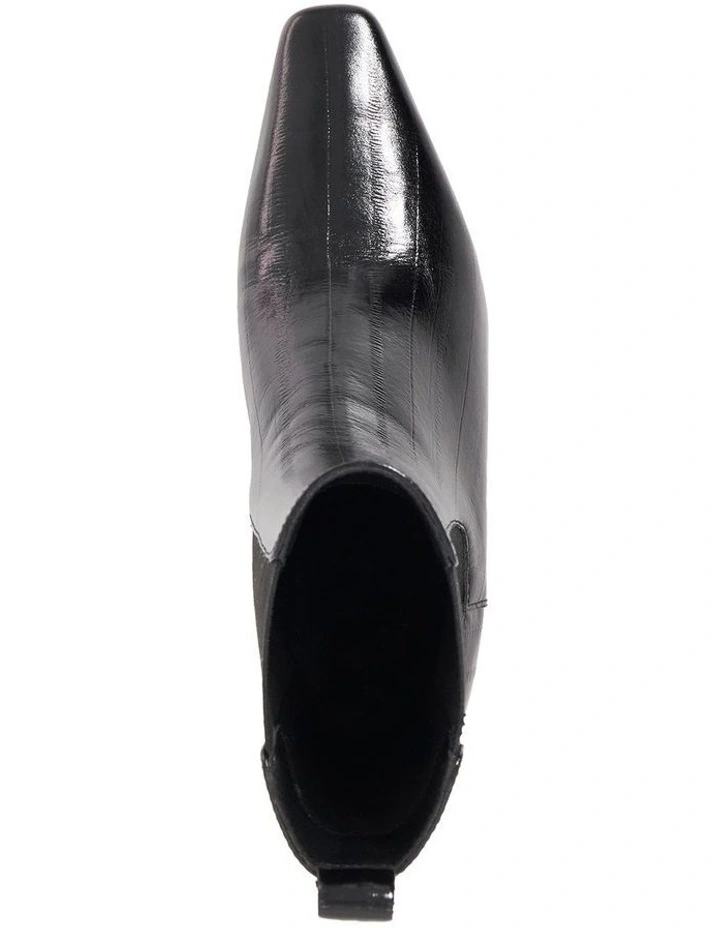 Odele Angle Heel Boots in Black image 4