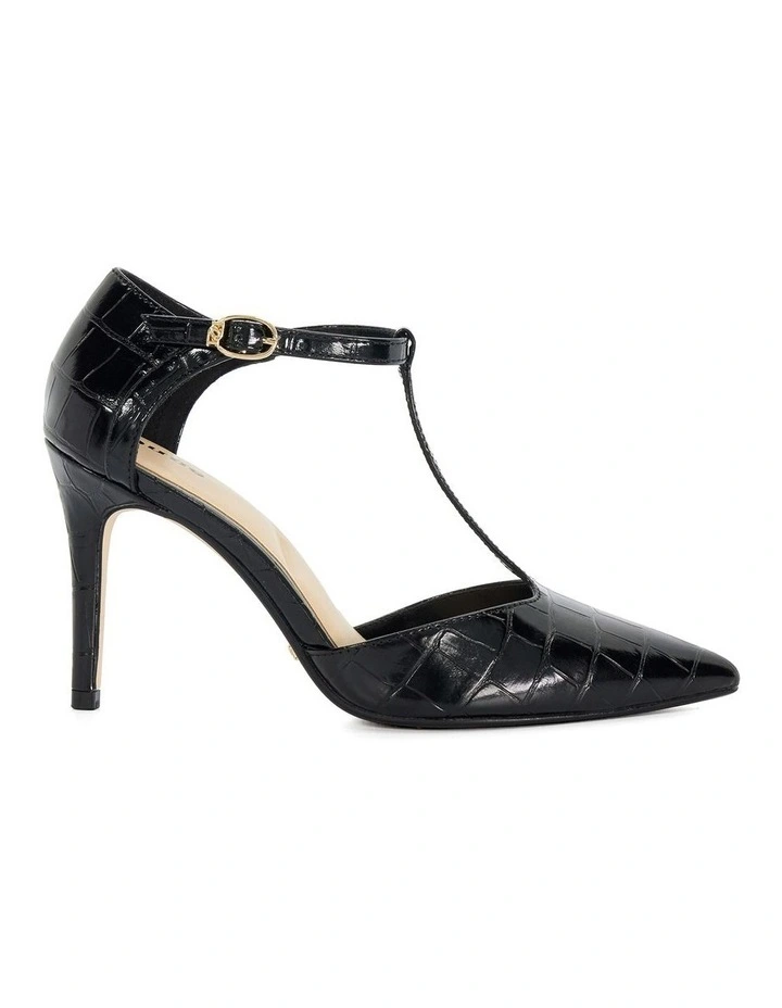 Castered Court Sandal in Black image 1