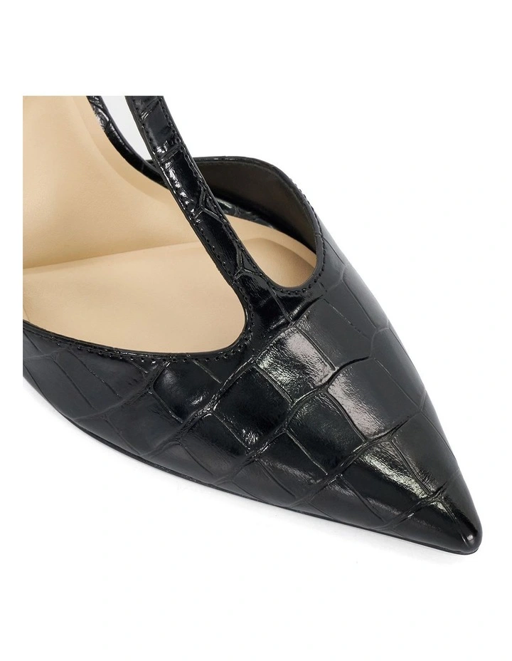 Castered Court Sandal in Black image 5