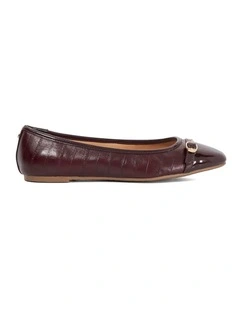 Habitats Ballet Flat in Burgundy