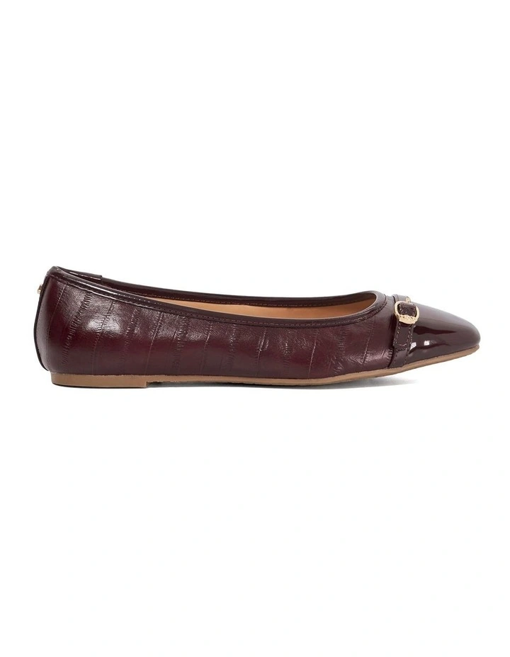 Habitats Ballet Flat in Burgundy image 1