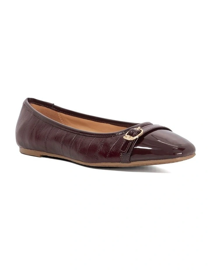 Habitats Ballet Flat in Burgundy image 2