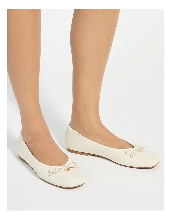 Harllowe Ballet Flat In Ecru image 6