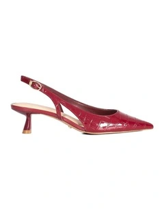 Cyan Slingback In Burgundy