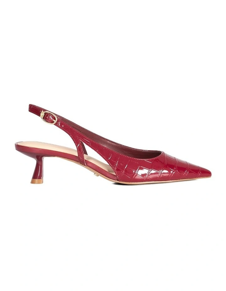 Cyan Slingback In Burgundy image 1