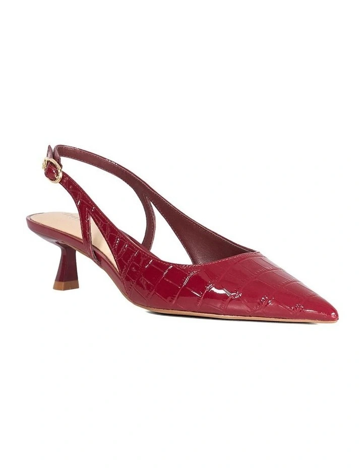 Cyan Slingback In Burgundy image 2