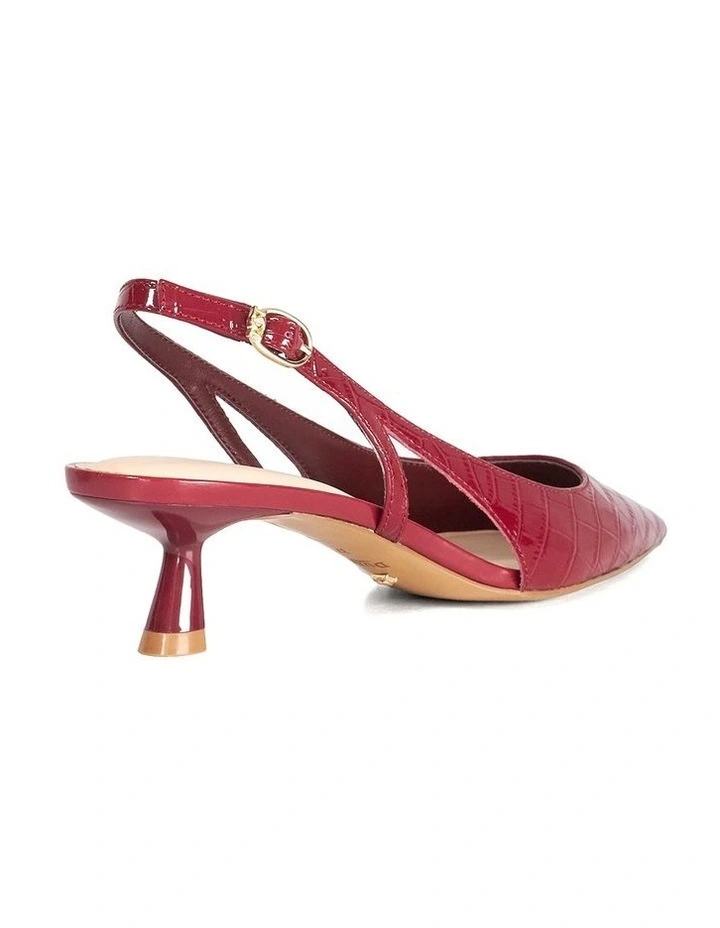 Cyan Slingback In Burgundy image 4