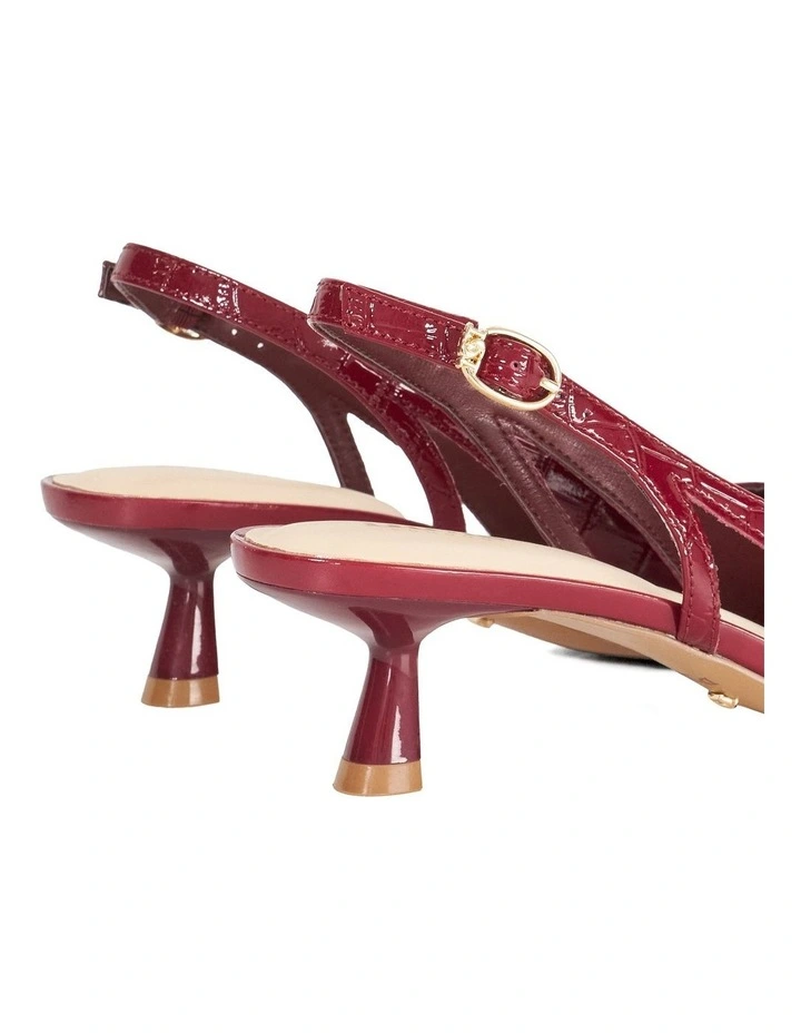 Cyan Slingback In Burgundy image 5