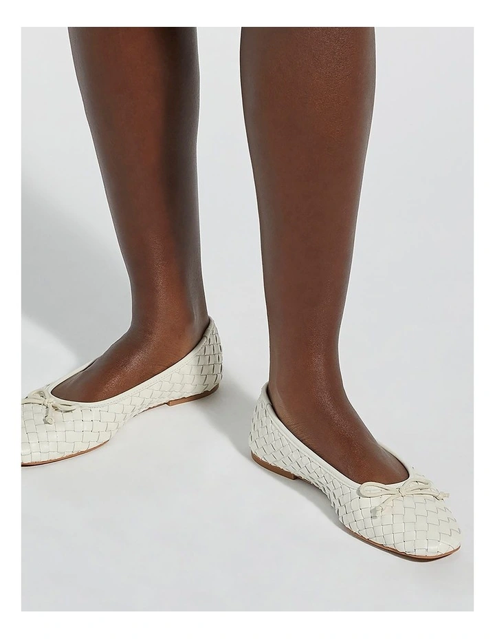 Heat Ballet Flat In Ecru image 2