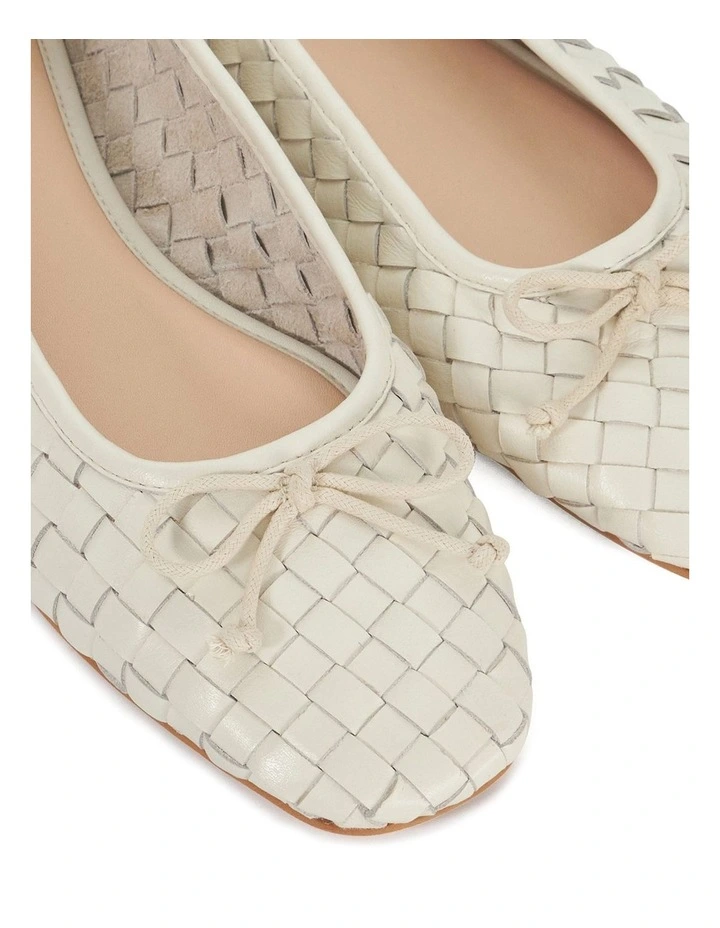 Heat Ballet Flat In Ecru image 6
