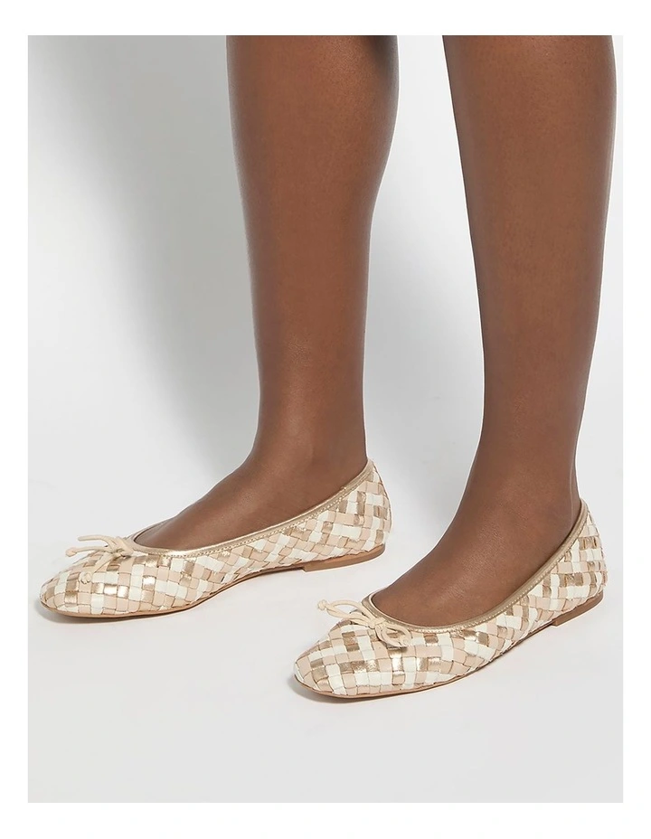 Heat Ballet Flat In Cream image 2