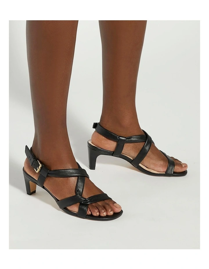 Motivating Heeled Sandal In Black image 2