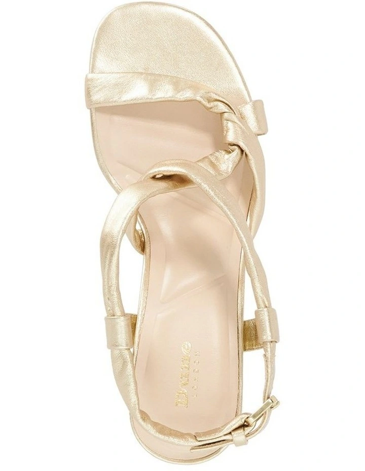 Motivating Heeled Sandal In Gold image 3