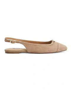 Hanna Slingback Flat In Caramel