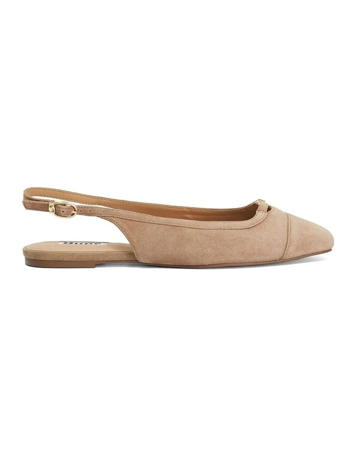 Hanna Slingback Flat In Caramel image 1