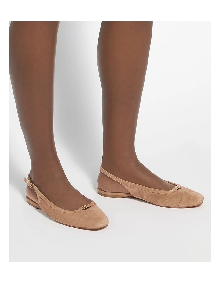 Hanna Slingback Flat In Caramel image 2
