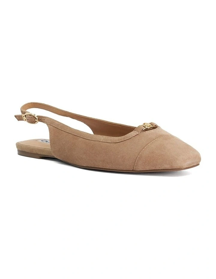 Hanna Slingback Flat In Caramel image 3