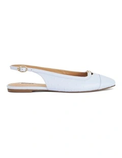 Hanna Slingback Flat In Blue