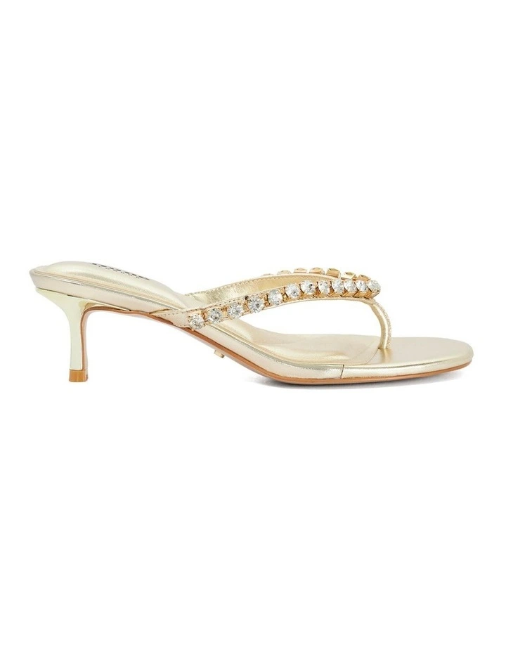 Mimis Thong Heel In Gold image 1