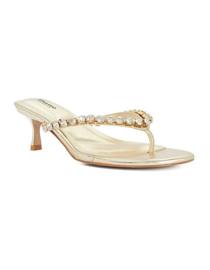 Mimis Thong Heel In Gold image 3