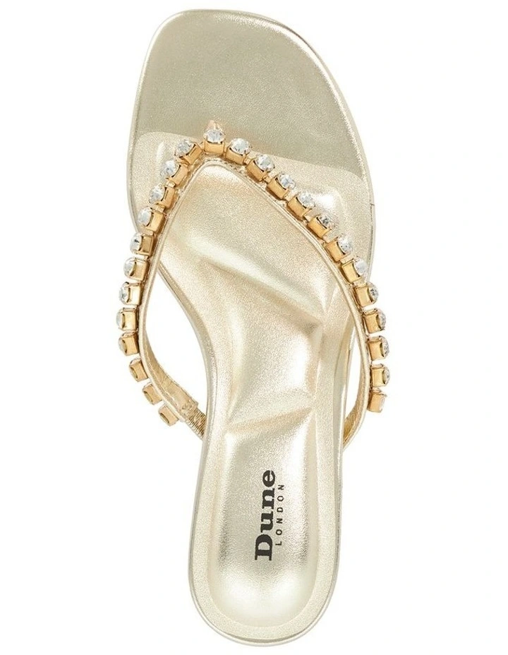 Mimis Thong Heel In Gold image 4