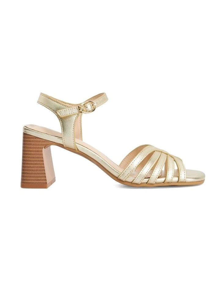 Jaelle Heeled Sandal In Gold image 1