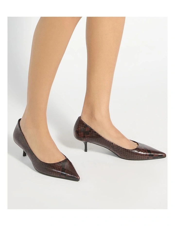 Amira Pump In Brown image 2