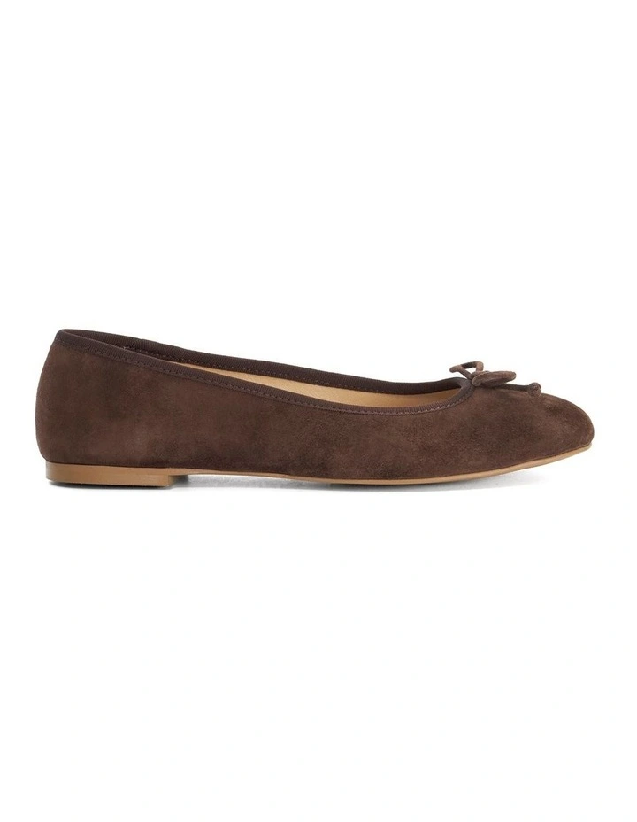 Helenne Ballet Flat In Brown image 1