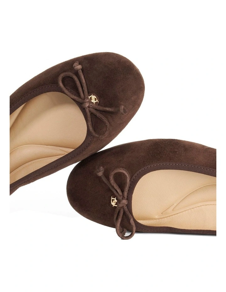 Helenne Ballet Flat In Brown image 5
