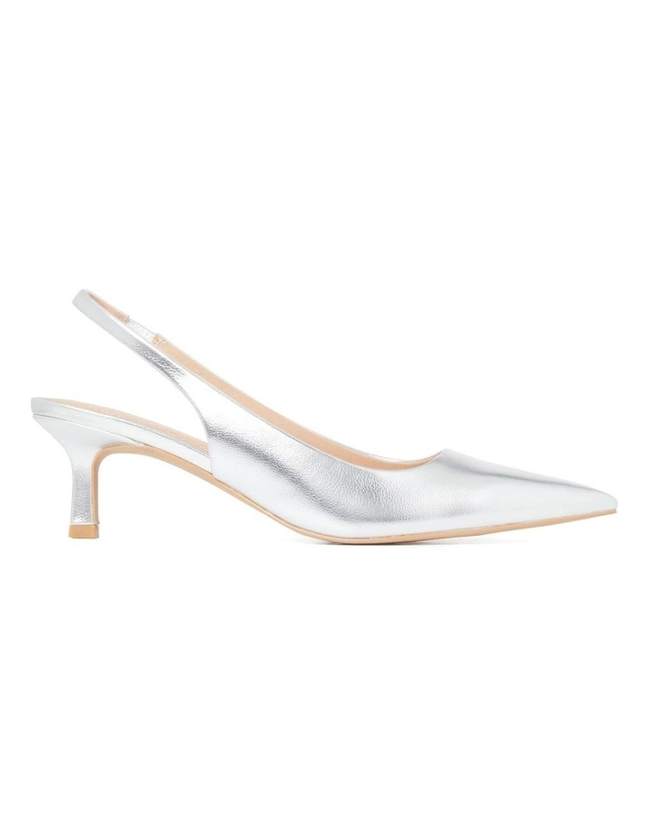 Nadine Slingback Pumps in Sliver image 1