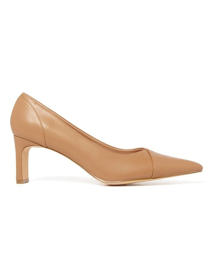 Gretchen Thin Block Pump Heels in Brown image 1