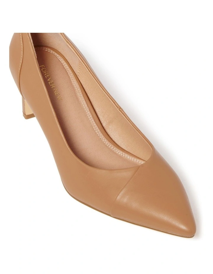 Gretchen Thin Block Pump Heels in Brown image 2