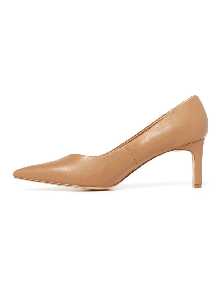 Gretchen Thin Block Pump Heels in Brown image 4