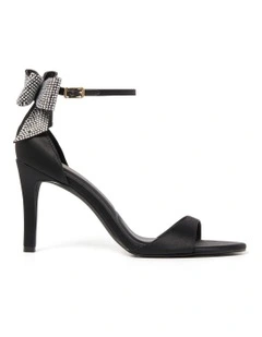 Alissa Bow Stiletto Heels in Black