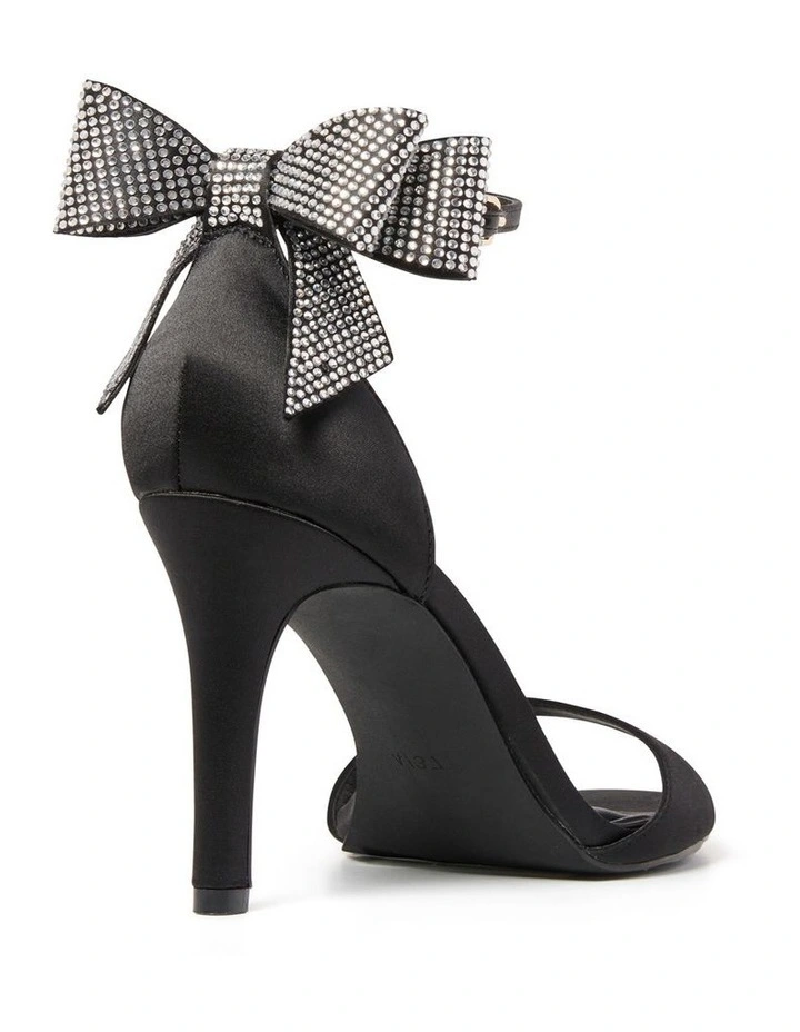 Alissa Bow Stiletto Heels in Black image 3