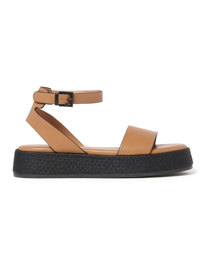 Alessa Flatform Sandals in Brown image 1