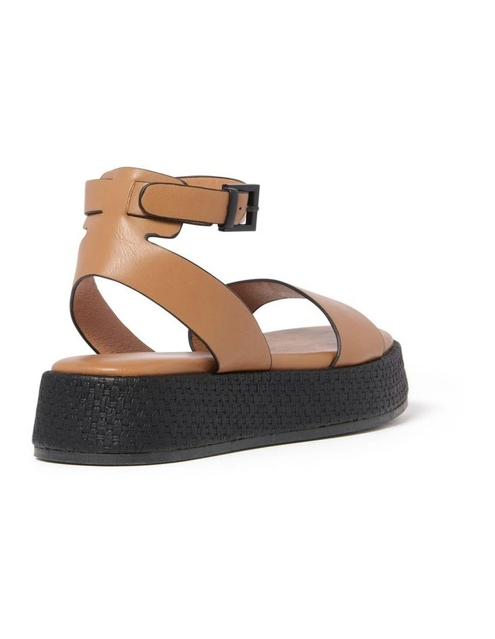 Alessa Flatform Sandals in Brown image 3