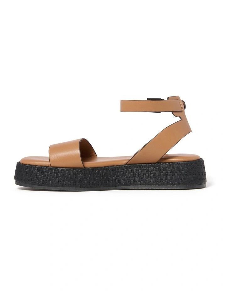 Alessa Flatform Sandals in Brown image 4