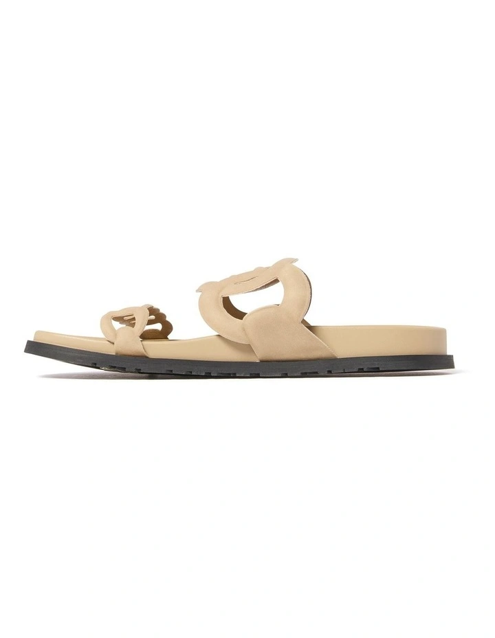India Interlinked Sandals in Cream image 2