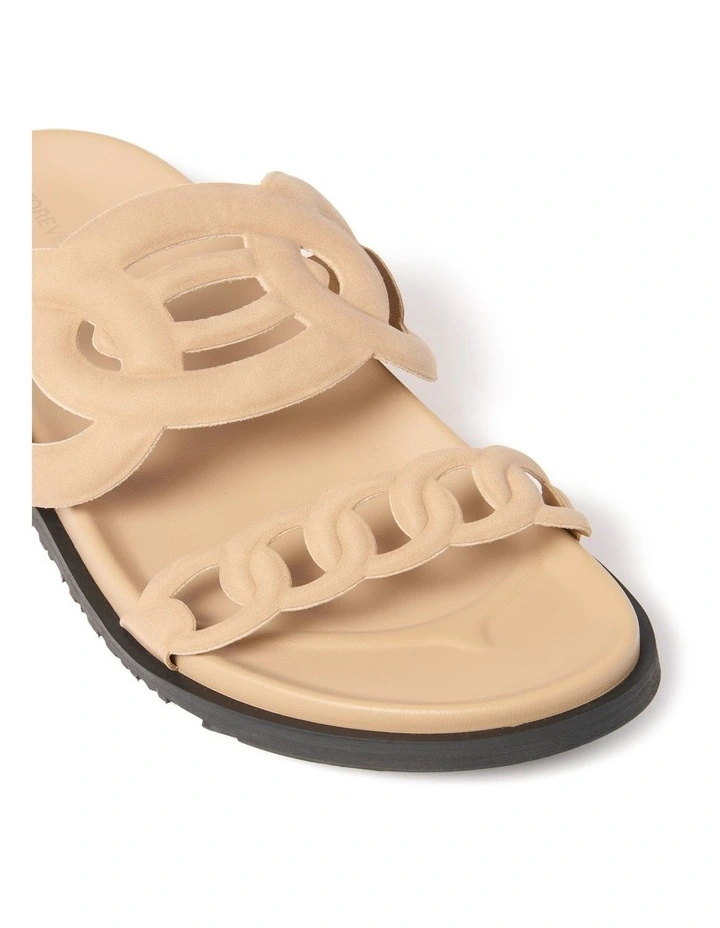 India Interlinked Sandals in Cream image 3