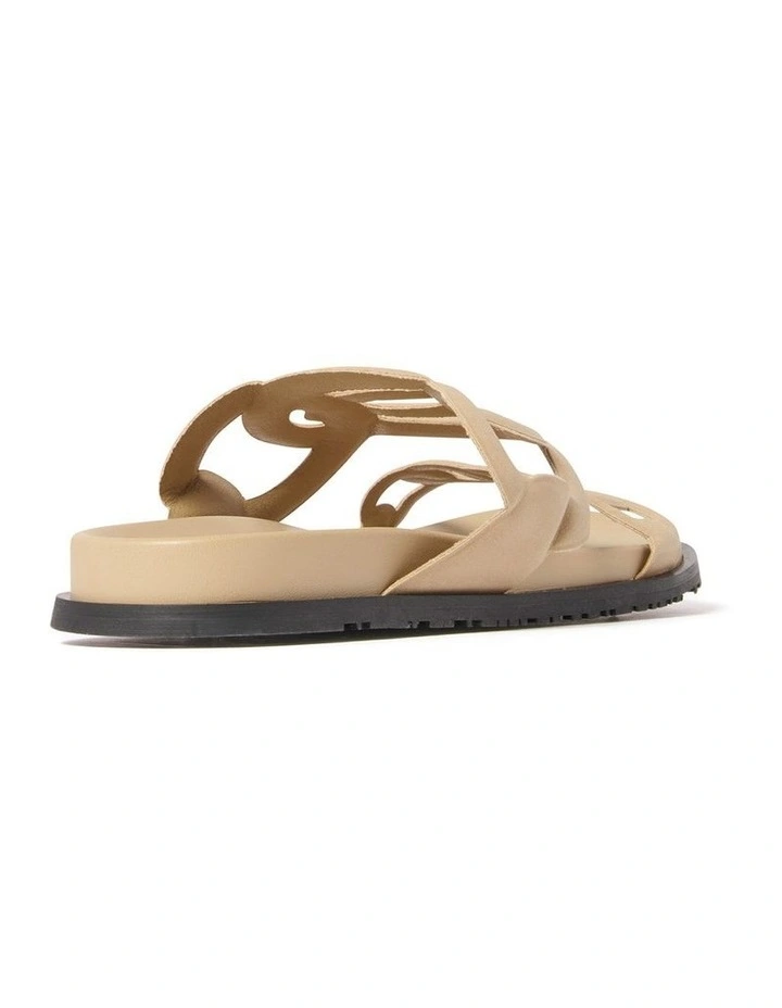 India Interlinked Sandals in Cream image 4