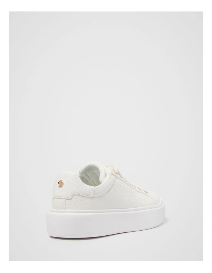 Eleanor 2 Flatform Sneakers in White image 3