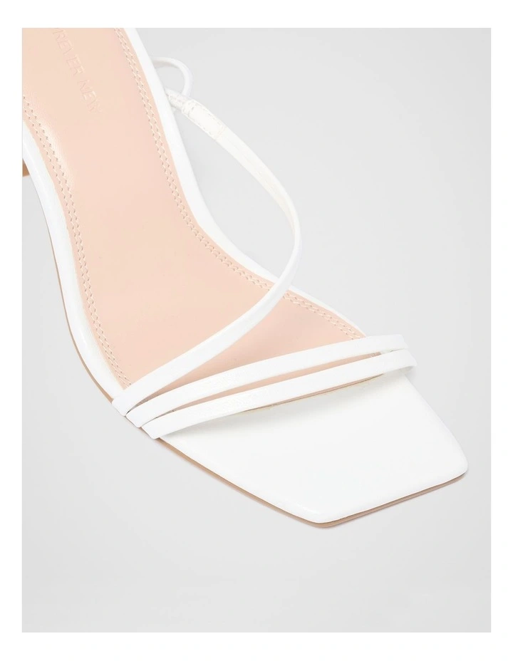Sabrina Strappy Heels in White image 2