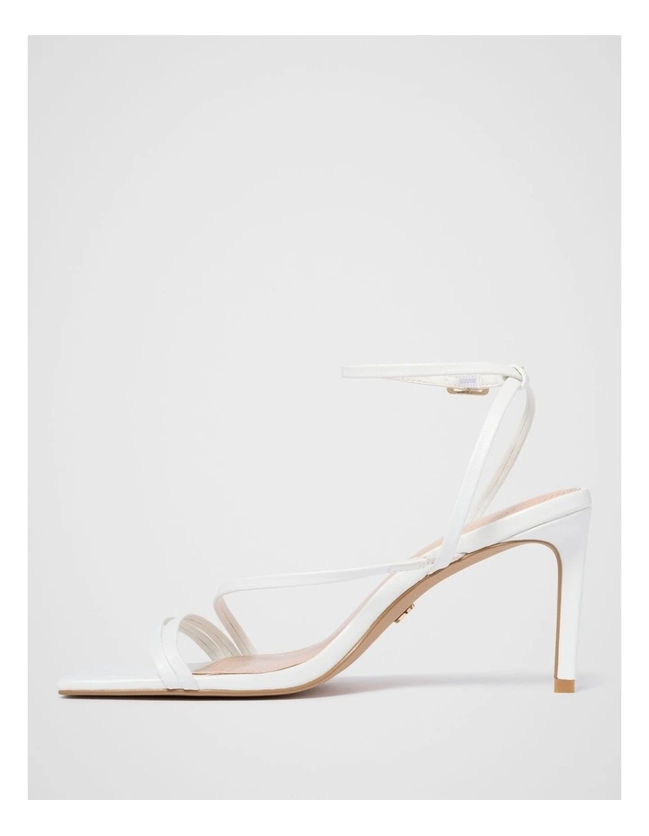 Sabrina Strappy Heels in White image 4